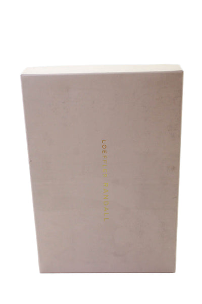 Loeffler Randall Womens Camellia Pleated Bow Heel with Ankle Strap - Pearl Size