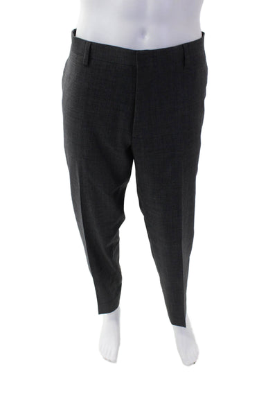 J Crew Men's Hook Closure Flat Front Straight Leg Dress Pants Gray Size 38