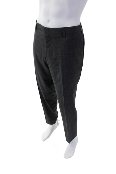 J Crew Men's Hook Closure Flat Front Straight Leg Dress Pants Gray Size 38