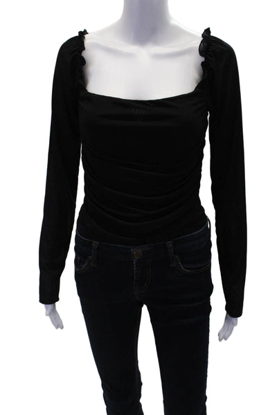 Ambitionist Womens Fancy Thong Bodysuit - Black Size L