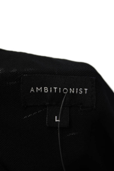 Ambitionist Womens Fancy Thong Bodysuit - Black Size L