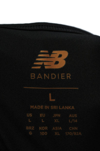 New Balance Womens x Bandier Corset Tank Bra - Black Size L