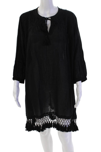 Roller Rabbit Womens Lucknow Serafina Tunic - Black Size XL