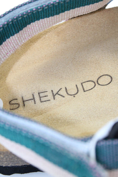 Shekudo Womens Yamba Sandals - Multicolour Stripe Size 40
