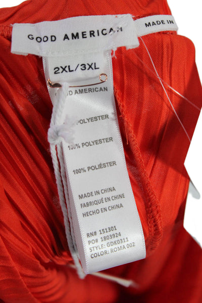 Good American Womens Plisse Maxi Sarong - Roma002 Size 3X