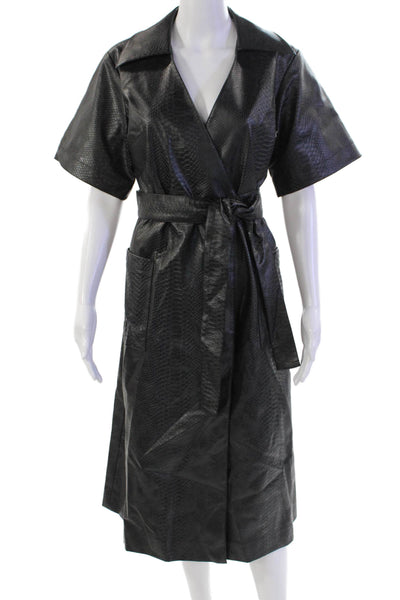 Sea Womens Vilma Wrap Dress - Black Size XXS