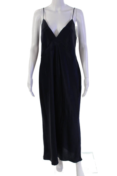 Olivia von Halle Womens Issa Slip - Navy Size XL