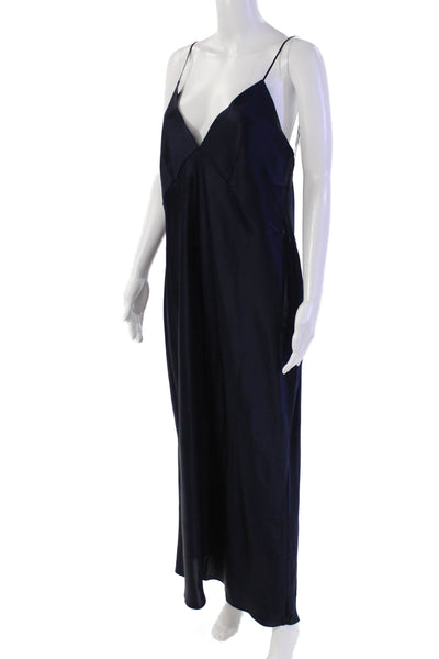 Olivia von Halle Womens Issa Slip - Navy Size XL