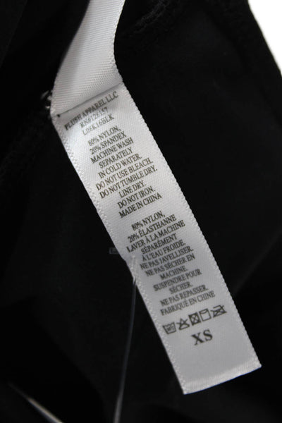 Plush Womens Ultra-soft Lightweight Full Length Leggings - Black Size XS