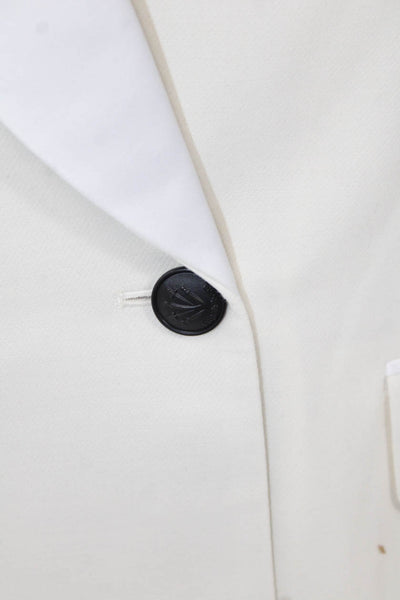 rag & bone Womens Femi Wool Tux Dress - White Size 14