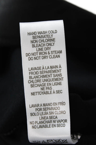 Good American Womens Good Waist Leather Pull On Leggings - Black001 Size 6