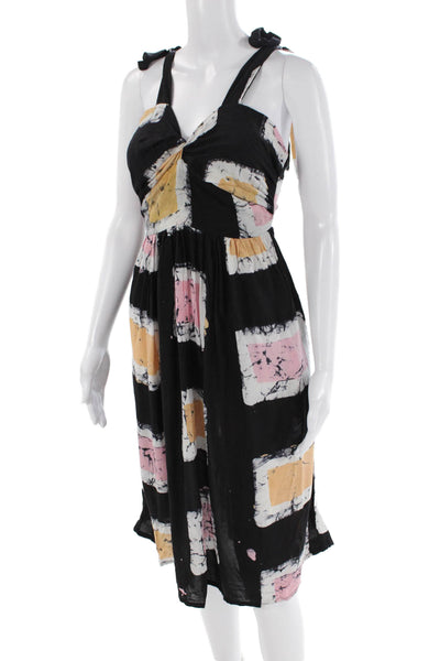 Busayo Womens Debo Dress - Black Print Size S