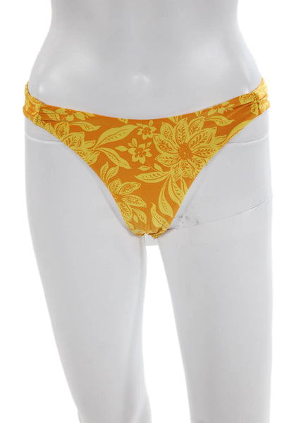 LSPACE Womens Monica Classic Bikini Bottoms - Golden Hour Blooms Size S