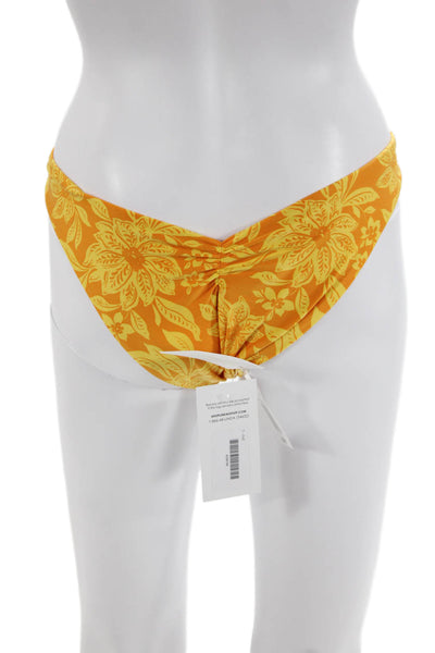 LSPACE Womens Monica Classic Bikini Bottoms - Golden Hour Blooms Size S