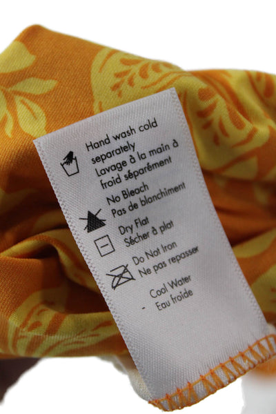 LSPACE Womens Monica Classic Bikini Bottoms - Golden Hour Blooms Size S