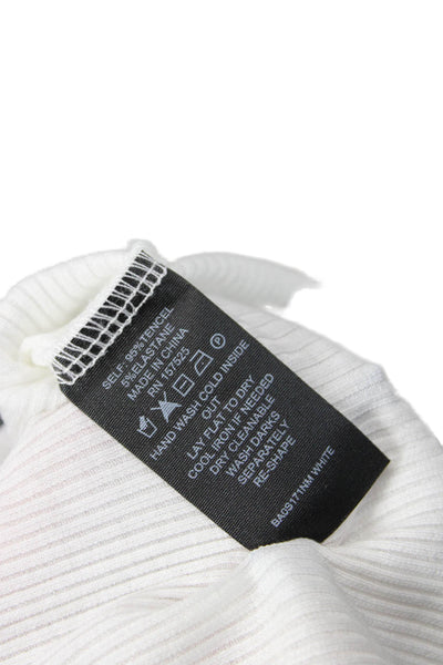 WSLY Womens The Rivington Cropped Tank - White Size 2X