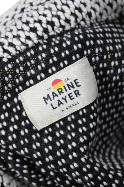 Marine Layer Women's Long Sleeves Unlined Three Button Jacket White Size XS