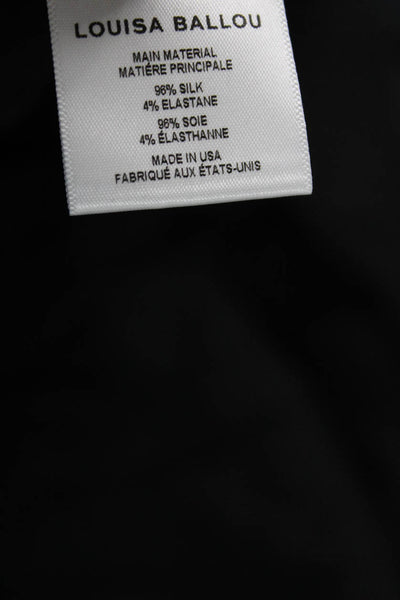 Louisa Ballou Womens Long Buckle Dress - Black Size 32