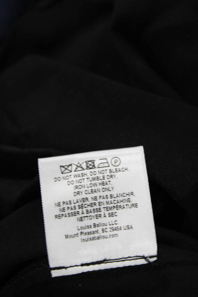 Louisa Ballou Womens Long Buckle Dress - Black Size 32