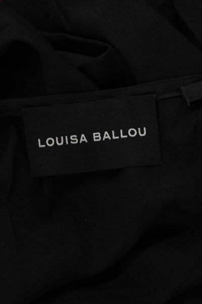 Louisa Ballou Womens Long Buckle Dress - Black Size 32