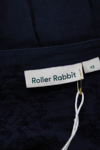 Roller Rabbit Womens Lucknow Serafina Tunic - Navy Size XS