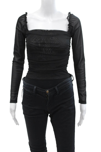 Ambitionist Womens Fancy Thong Bodysuit - Black Size XS