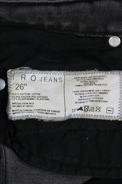 Joes Jeans Womens Cotton Zip Button Skinny Leg Denim Jeans Charcoal Size EUR 26