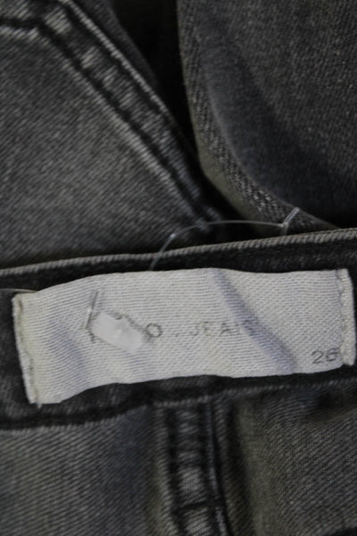 Joes Jeans Womens Cotton Zip Button Skinny Leg Denim Jeans Charcoal Size EUR 26