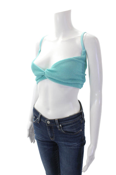 Good American Womens Always Fits Twist Swim Top - Pool005 Size 3XL