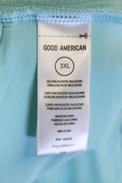 Good American Womens Always Fits Twist Swim Top - Pool005 Size 3XL