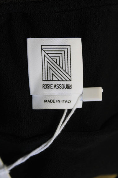Rosie Assoulin Womens Ruffle Tank - Black Size M