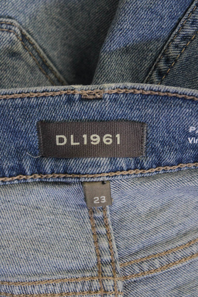DL1961 Womens Patti Straight Maternity Ankle Jeans - Reef Size 23