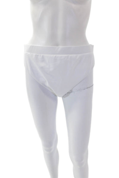 Dur Doux Womens White Shell Bikini Bottoms - White Size XL