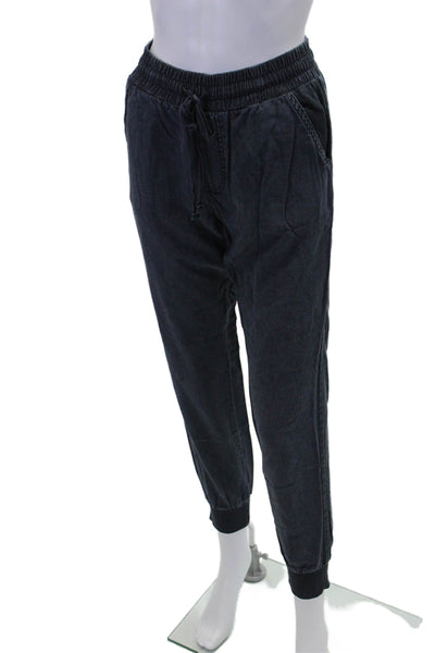 Splendid Womens Drawstring Waist Pocketed Casual Pants Dark Blue Size XS