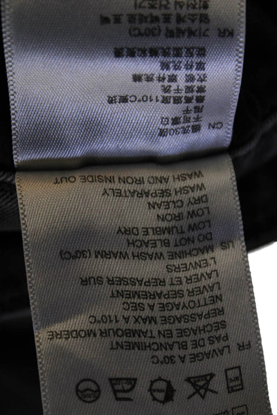 Sandro Womens Cotton Pocketed Mid Rise Casual Skinny Jeans Gray Size 36