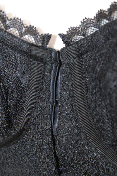 Night Night by Jonathan Simkhai Womens Naomi Lace Bustier - Black Size M