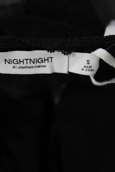 Night Night by Jonathan Simkhai Womens Naomi Lace Bustier - Black Size S