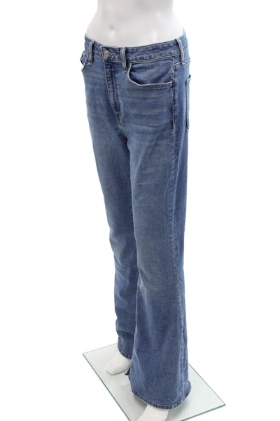 Hudson Womens Cotton High Waisted Pocketed Flared Leg Jeans Blue Size 28