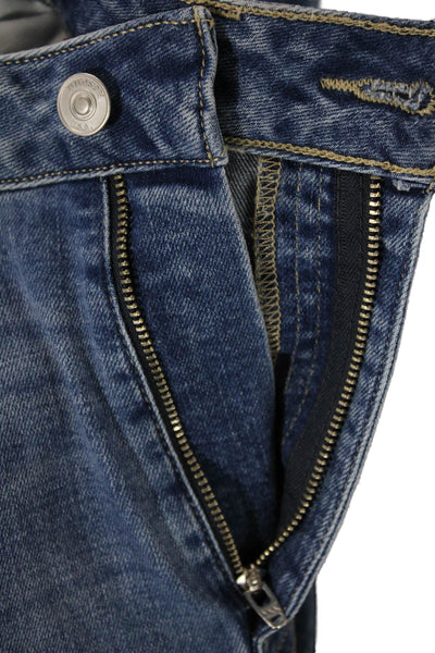 Hudson Womens Cotton High Waisted Pocketed Flared Leg Jeans Blue Size 28