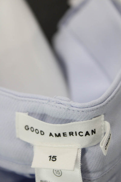 Good American Womens Luxe Suiting Trouser Shorts - Glass001 Size 15