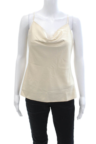 Night Night by Jonathan Simkhai Womens Scarlett Cowl Neck Cami - Champagne Size