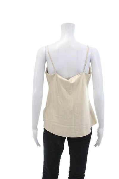 Night Night by Jonathan Simkhai Womens Scarlett Cowl Neck Cami - Champagne Size