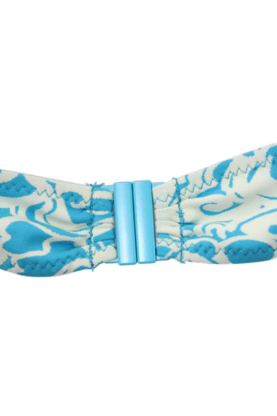 A.L.C. Womens Dylan Bikini Top - Scone/Blue Size XL