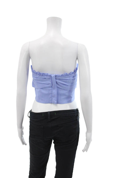 Kika Vargas Womens Faith Top - Light Blue Size XS