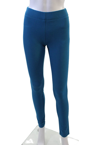 Joseph Womens Pull On High Rise Slim Legging Pants Blue Cotton Size EUR 34