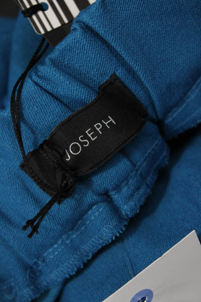 Joseph Womens Pull On High Rise Slim Legging Pants Blue Cotton Size EUR 34