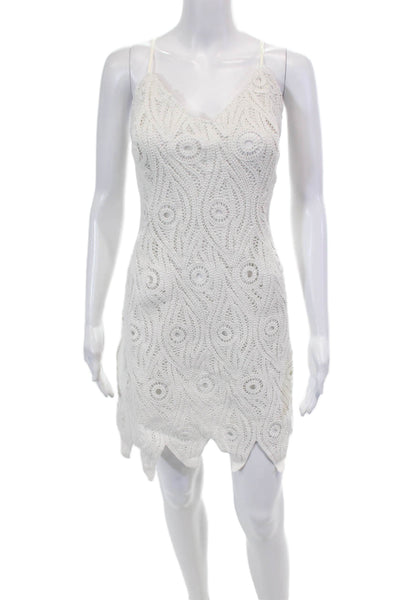 Chloe Kristyn Womens Valencia Dress - Off White Size M