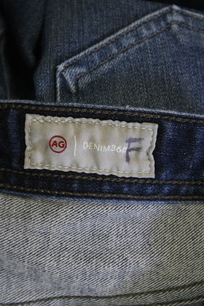 AG Women's Midrise Five Pocket Medium Wash Straight Leg Denim Pants Size 29