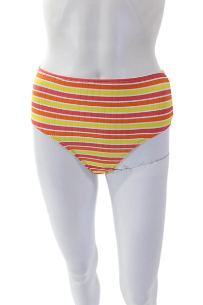 Solid & Striped Womens Lilo Bikini Bottoms - Sorbet Stripe Size XS