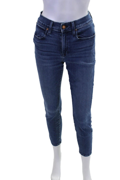 AYR Womens High Rise The Chiller Skinny Leg Jeans Blue Cotton Size 28